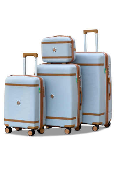ZAAPPY Ultra Line Expandable PP 4 PCS Set (10/20/24/28 Inch) Luggage, Hard Sh...