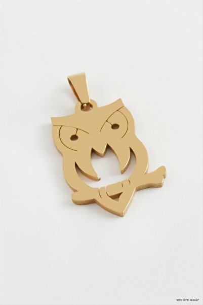 ZERO LAND Spt-Gld Owl Steel Pendant 3 (115017) cm Black