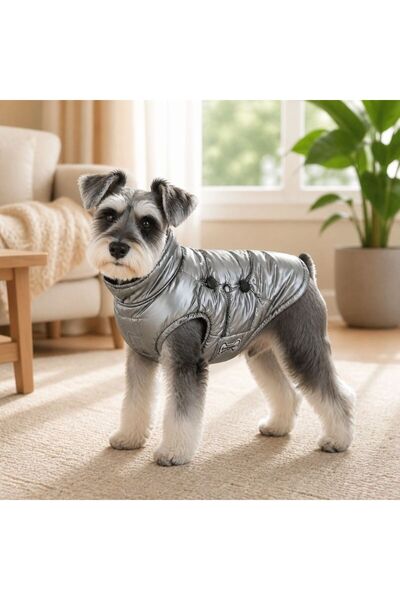 idei Shiny Warm Vest with Button Closures and Adjustable Drawstring for Small...