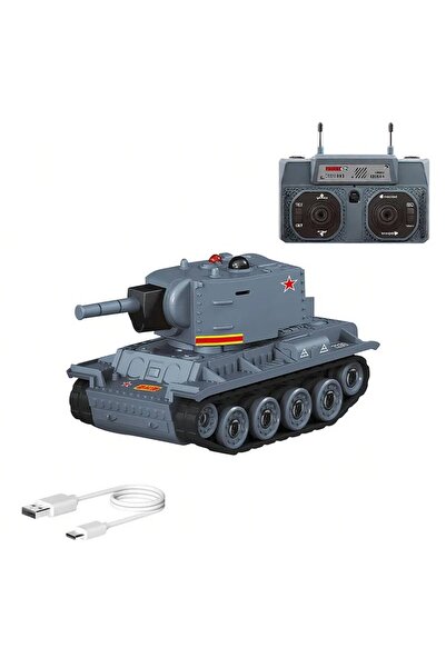 scntoys Uzaktan Kumandalı Jarjlı Mini Tank 9 Kanallı Kızıl Ötesi Savaş Özelli...