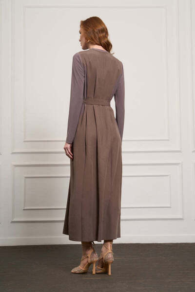 MissWhence Silk-Poplin Utility Maxi Dress