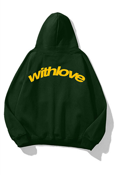 Cupla Unisex with Love Sweatshirt Neft Green