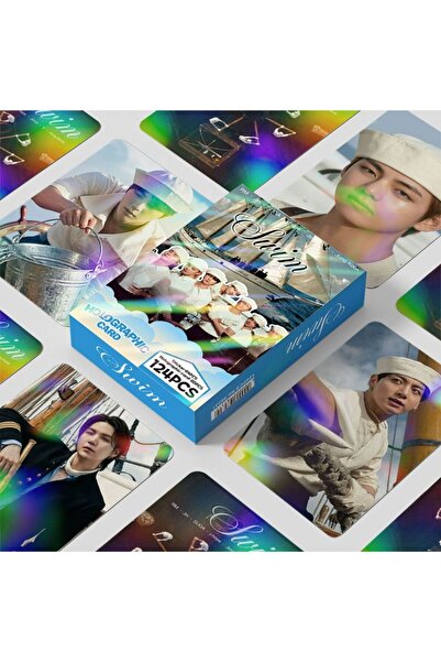 Kpop Dünyasi BTS Arrirang '' Swim '' Çift Yön Baskılı Hologramlı Lomo Card Se...