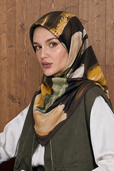 BONASERA EŞARP Women's Floral Patterned Scarf Cotton Casual Stylish Scarf