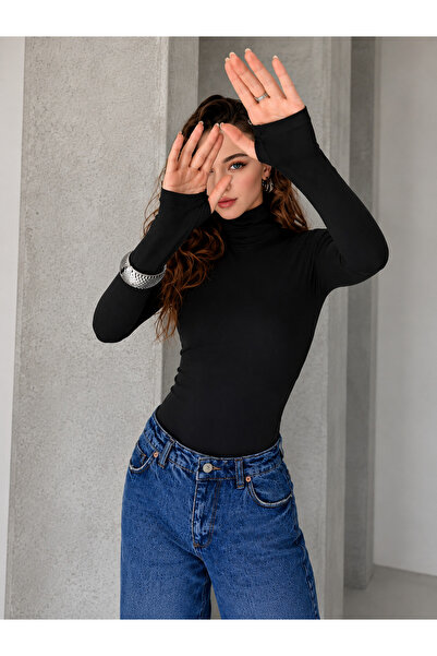 Starlight Women's High Collar 100% Cotton Lycra Body with Finger Details