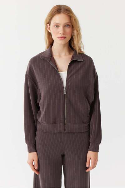 PAULMARK Women's Mock Neck Sweat Top