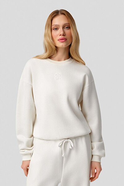 dossha LOUNGEWEAR EKRU SWEATSHIRT
