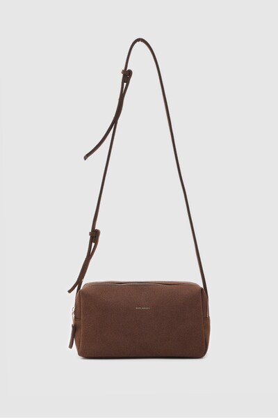 Shule Bags Rodeo Suede Shoulder Bag Brown