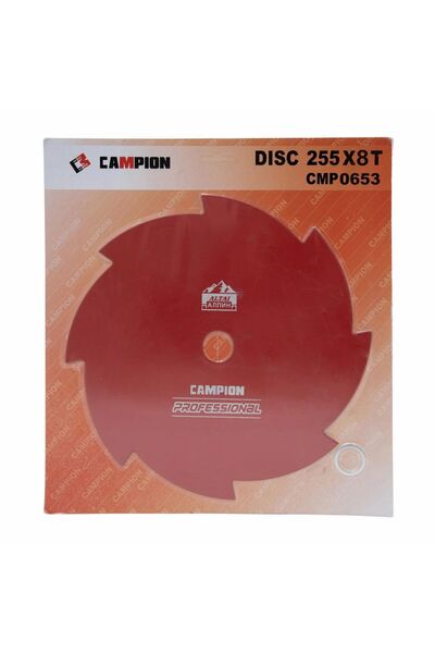 OEM Disc motocoasă 255 mm, 8T, 8 tăișuri Campion CMP0653, roșu