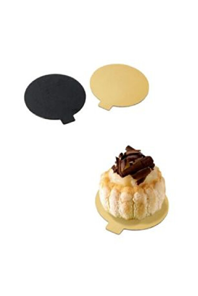 HORECA GOLD/BLACK SINGLE-SIZED DISCS WITH HANDLE - 8cm, 2mm 200pcs