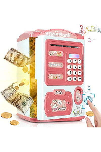 Generic Brand Electronic Piggy Bank-Mini ATM with Fingerprint & Password Mone...