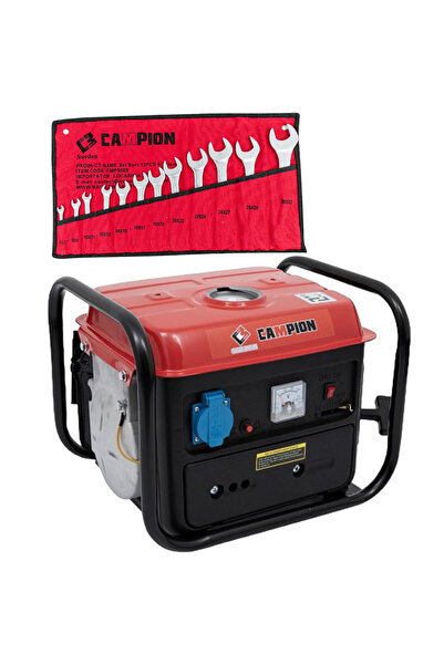 OEM Generator electric Campion 950 W, benzină, AVR, cu cadru și set chei 6–32 mm