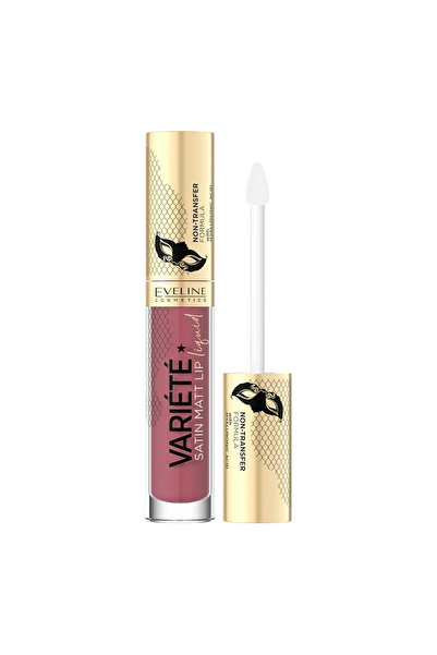 Eveline Variete Ruj Lichid Mat Satinat cu Acid Hialuronic - 03 BERRY SHAKE 5ml