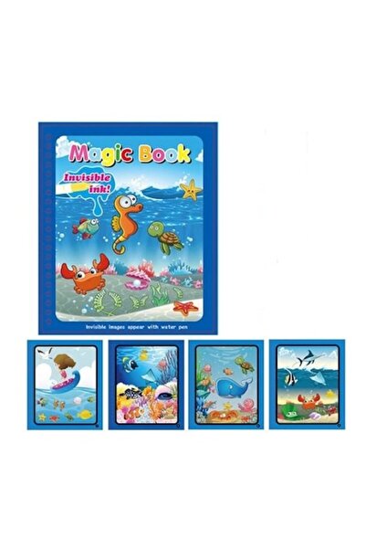 ALHENA Water coloring book, Alhena®, Reusable, Magic Book, aquatic world, Mon...