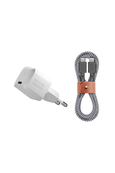 Native Union Φορτιστής με θύρα USB-C και καλώδιο USB-C σε USB-C, 30W Power De...