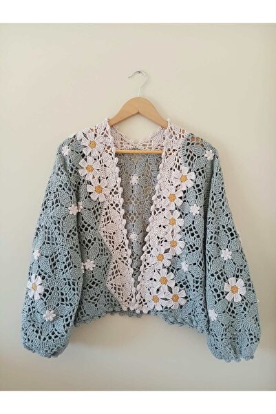 Guashe Hand Knitted Motif Cardigan