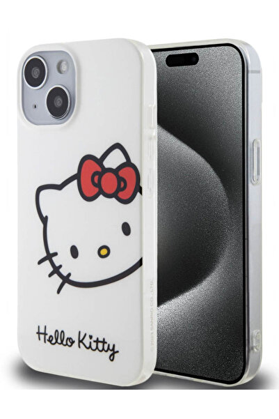 Hello Kitty Πίσω Κάλυμμα για iPhone 15 - Λευκό