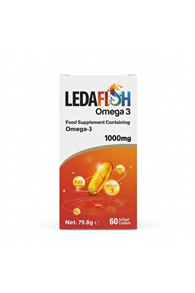 LEDA Ledafish Omega 3 with 1000 mg concentration to support heart and immune ...