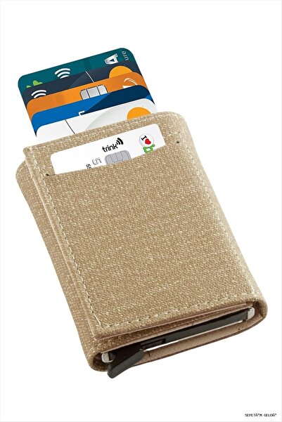ZERO LAND Spt-Gld Meizmalı Kızaklı Card Holder Wallet Paper (144203) Brown wi...