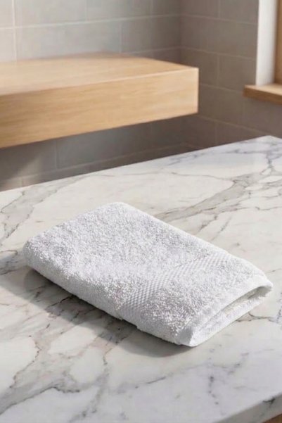 Anılsan Towel Bath Washcloth 15X25Cm - White 100% Cotton