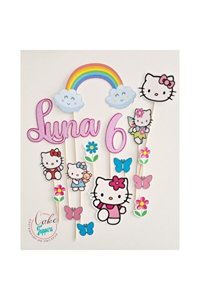 Aniversari de Neuitat Set de decorațiuni pentru petrecerea Hello Kitty, 5x12c...