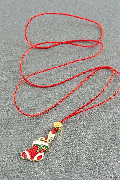 ZERO LAND Spt-Gld Socks Christmas String (131908) Pendant Red