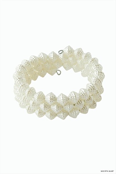 ZERO LAND Spt-Gld Helezon Pearl Child (131707) Bracelet White