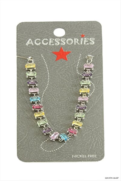 ZERO LAND Spt-Gld Savoroski Zircon Stone (140743) Anklet Ebruli
