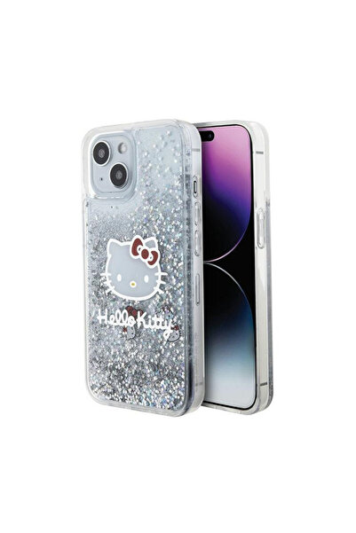 Hello Kitty Θήκη πλάτης με γκλίτερ για iPhone 15 - Διαφανής