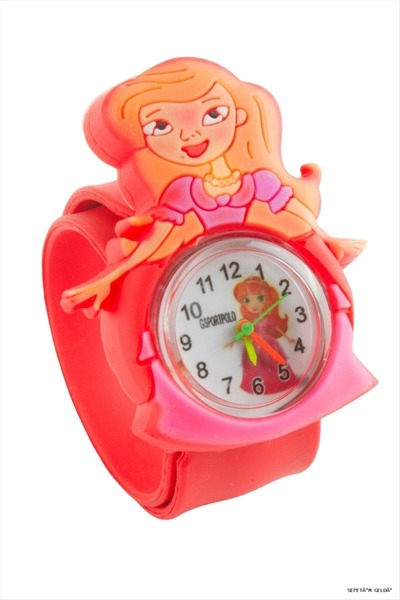 ZERO LAND Spt-Gld Princess Pat Pat Children's Watch (140628) Red