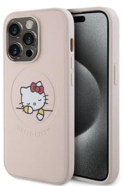 Hello Kitty Θήκη Πλάτης με MagSafe για iPhone 15 Pro - Ροζ