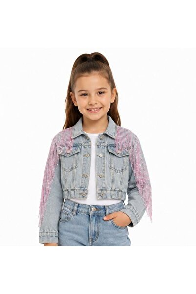 Star Pearl Kids BONCUKLU PÜSKÜLLÜ CROP CEKET