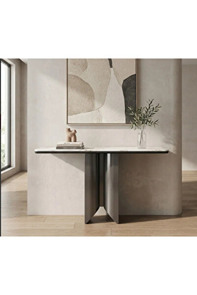 Baytonia Riko Console - Gray and White