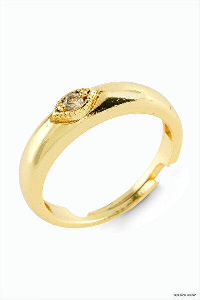 ZERO LAND Spt-Gld Eye Stone (130747) Ring Yellow