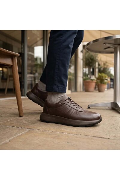 Kristal Genuine Leather Inside and Out Wide Fit Men's Stylish Sports Shoes