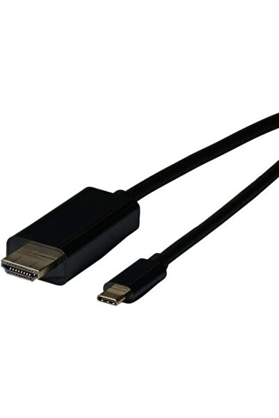 EFB Καλώδιο HDMI αρσενικό - USB-C αρσενικό 2μ Μαύρο