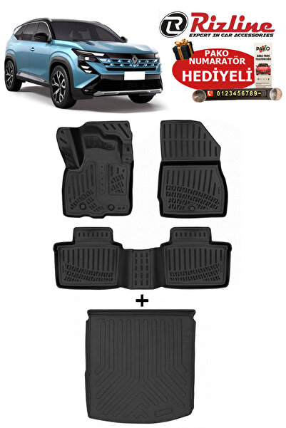 Rizline Renault Boreal 1.3 Tce 2026 Sonrası Havuzlu Paspas ve Üst Kademe Baga...