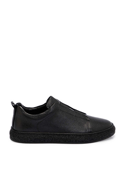 Tergan Siyah Hakiki Deri Erkek Sneaker - E25S1AY57423-A41