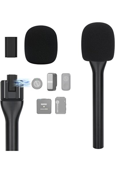 YOUSHARES Handheld Microphone Holder for Hollyland Lark M2, Magnetic Slide Ra...