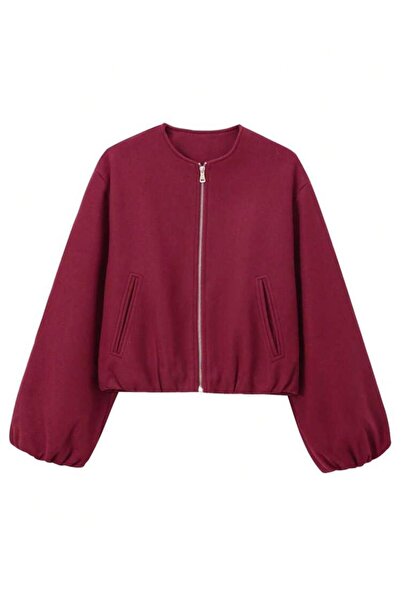 MEECY Women's Viral Cashmere Fabric Bomber Jacket