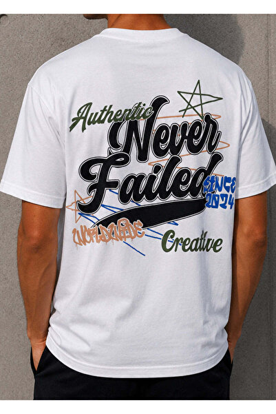 GUF CLOTHING Ανδρικό T-shirt κανονικής εφαρμογής - Λευκό Z-12100