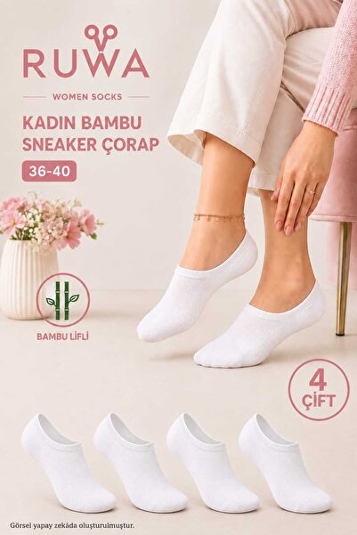 KADIN BAMBU DİKİŞSSİZ SNEAKER ÇORAP