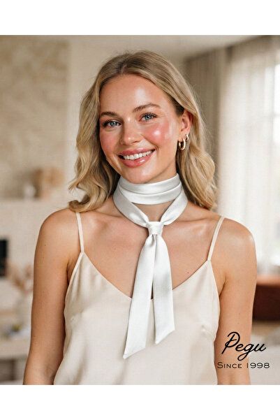pegu baby collection Royale Series Multipurpose White Satin Scarf .. "Whether...