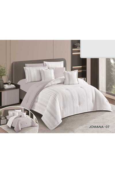 BIET ALMAFROSHAT 8-Piece Quilt Set with a New Double-Sided Microfiber Quilt C...