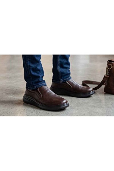 FOREX 2735-3 Full Orthopedic Leather Inside and Outside Men's Shoes