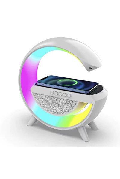 Generic Brand Βάση ασύρματης φόρτισης 15W, με ηχείο Bluetooth, λάμπα LED RGB,...