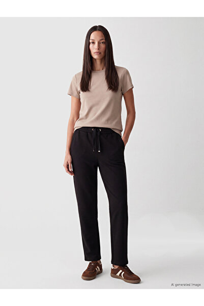 LC Waikiki LCW EVERYDAY Siyah Soft Touch Kadın Eşofman Altı