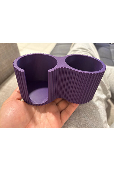 DU&ER Cotton and Ear Swab Organizer Pad and Swab Holder Bathroom Organizer