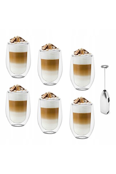 Tadar Cana Tumbler pentru Cafea, cu Pereți Dubli, Sublime, 6x300ml