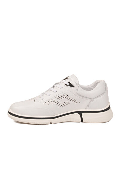 Voyager Men's White Lace-Up Sneaker Lightweight Comfortable Daily Casual Shoe...